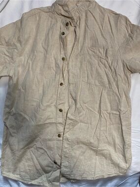 H&M Beige Button-Down Kids Shirt